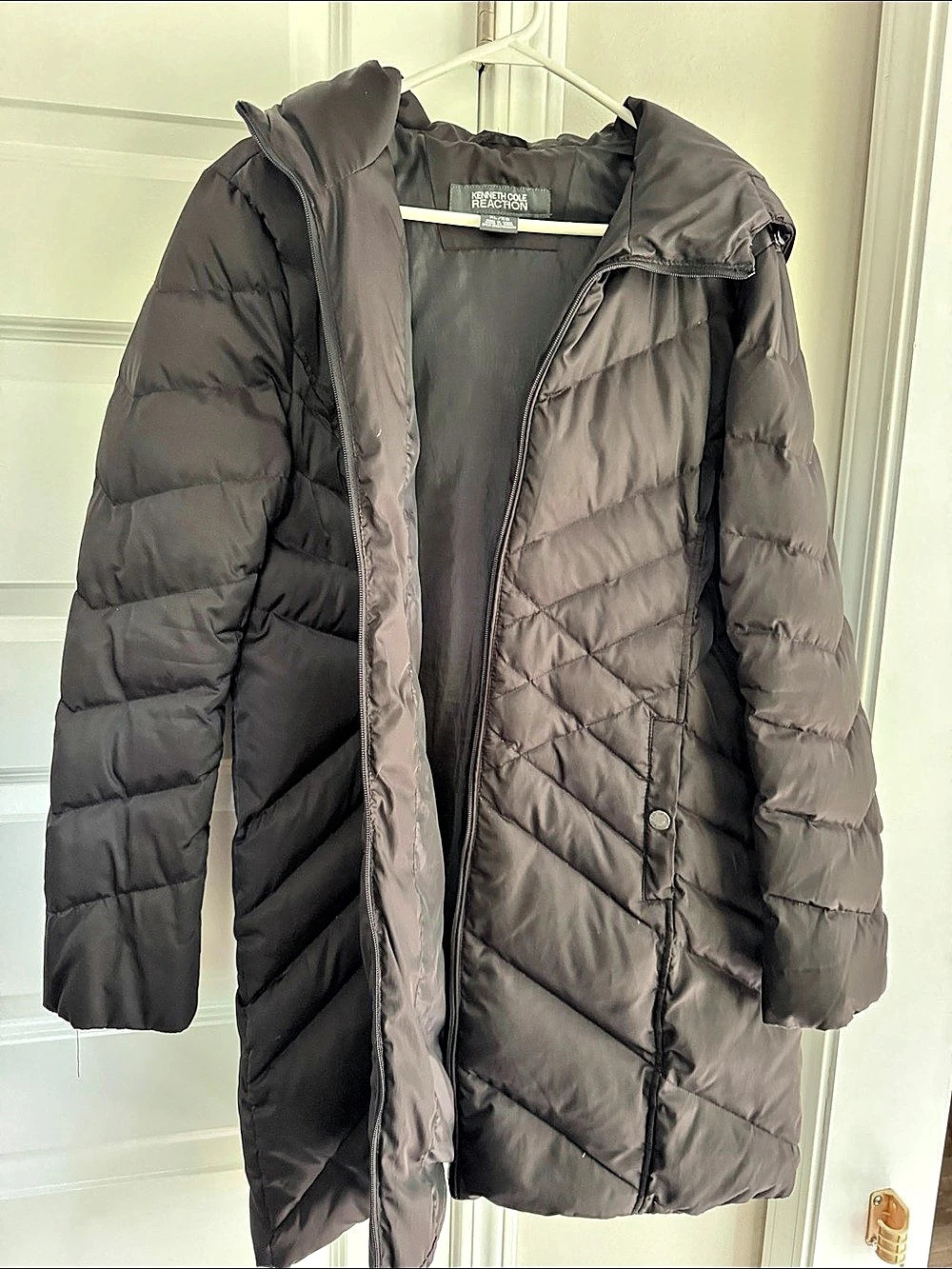 Kenneth Cole Reaction Women's Puffer Coat Black XL Like New